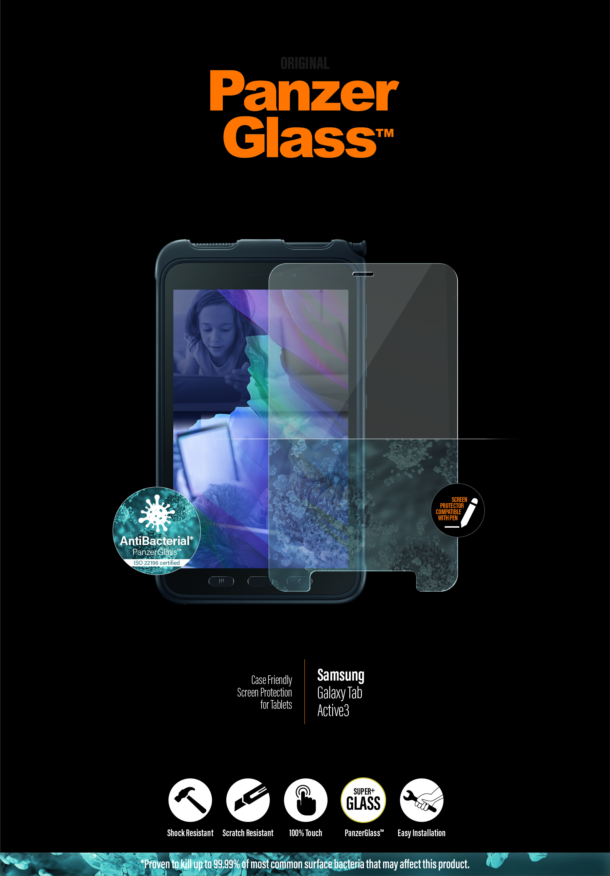 PanzerGlass 7245 protector de pantalla para tableta Samsung 1 pieza(s)