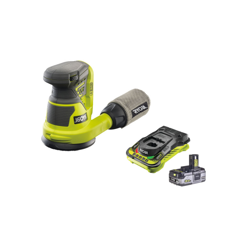 Kit Ponceuse Triangulaire Ryobi 18V ONE+ Avec Batterie Lithium+ 4Ah Et Chargeur - Neuf