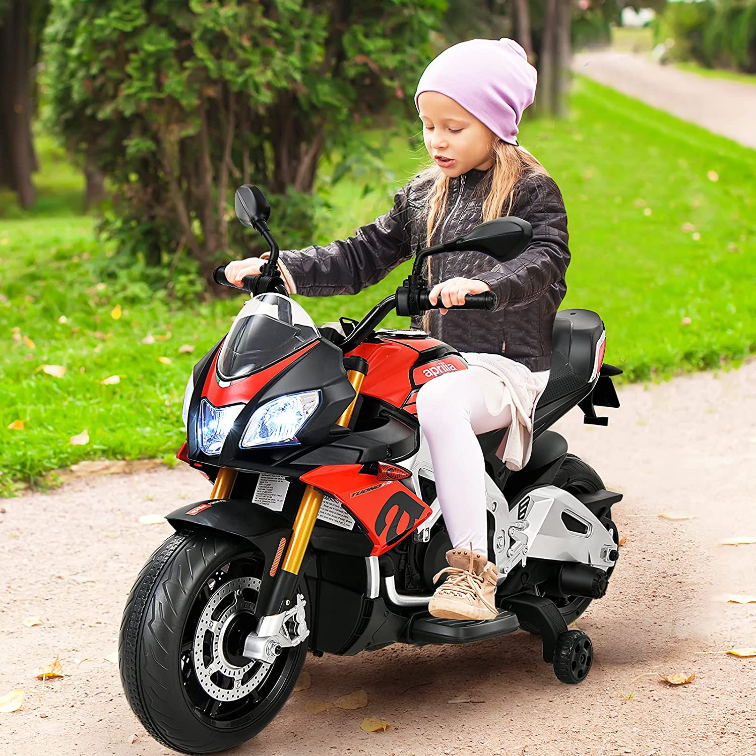 Moto électrique Enfant à 3 Roues 6V Avec Lumières Sons Vitesse 3 Km/h Pour 3-5 Ans Charge 25 Kg Noir Rouge 77767856