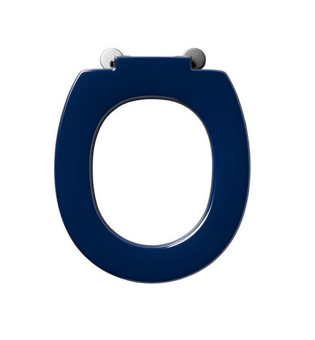 Ideal Standard - Abattant Sans Couvercle Avec Ergots De Blocage Charnières Inox Bleu - Matura 2 Ideal Standard
