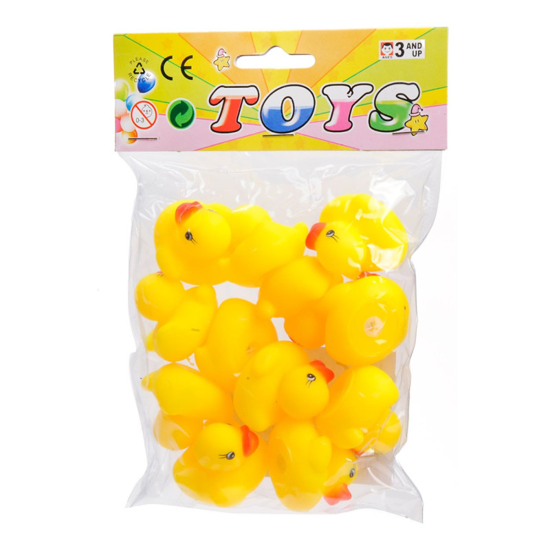 Jouet-plus Mini Canards En Caoutchouc, 12pcs