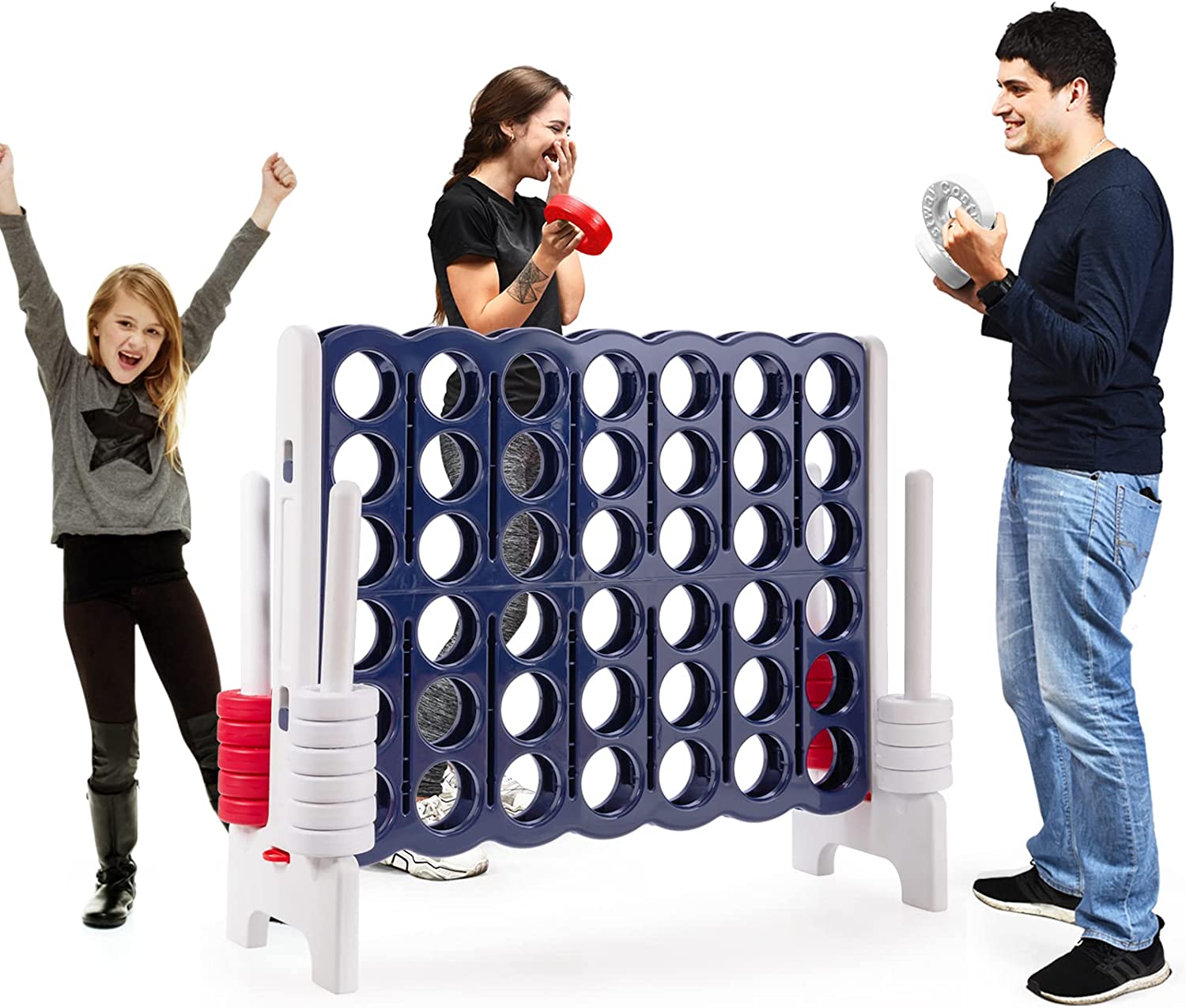 Jeux Puissance 4 Géant Pour Enfant Jeu De Société Pour Familles En Ligne Avec 42 Anneaux
