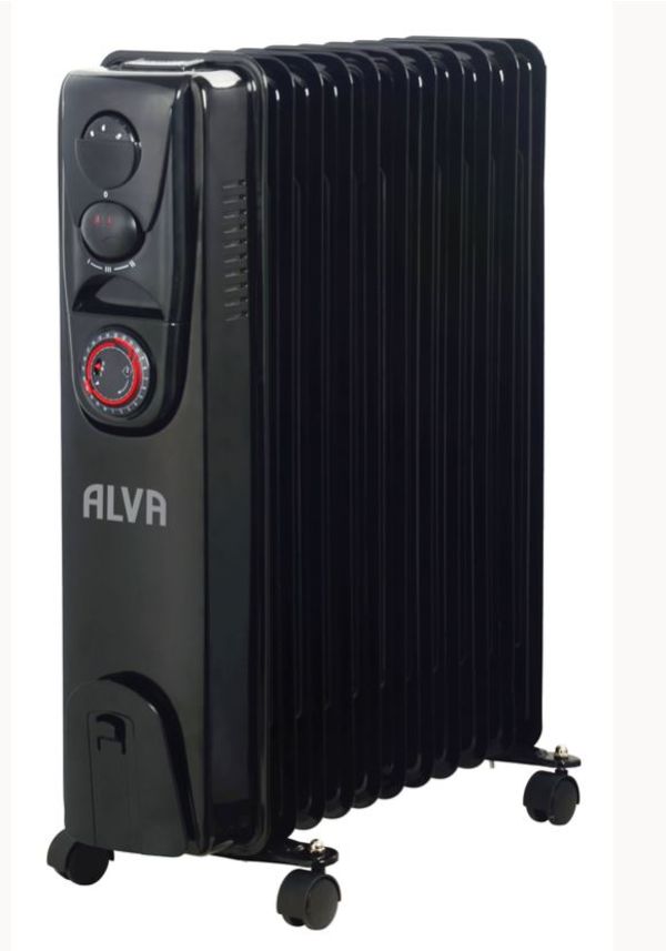 Alva - 11 Fins 2500W Oil Filled Heater - Timer Function