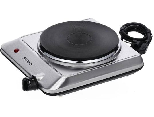 Réchaud électrique SEVERIN KP1092 - plaque 1 500W - diametre 18 cm - thermostat réglable - inox