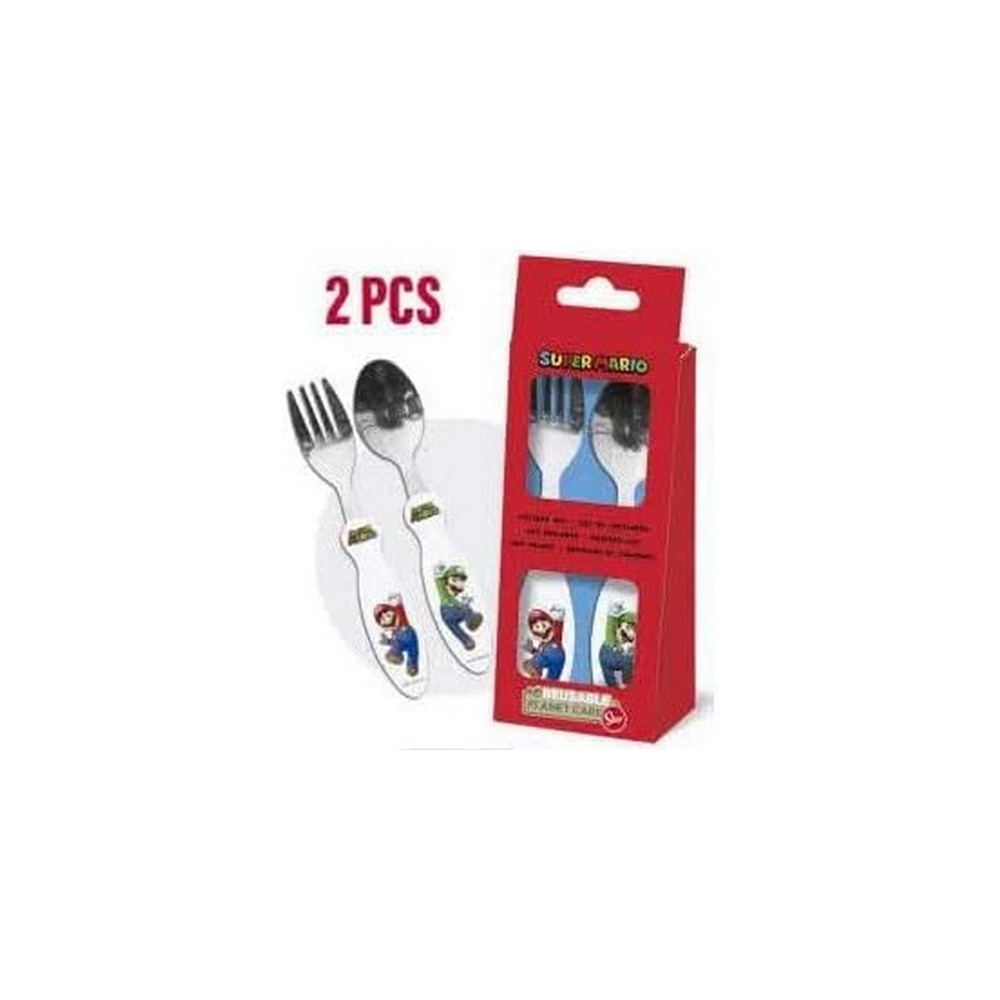 Cuillère Enfant Chérubin Vintage - Manche Plastique - 13,5 Cm - Fabrication Française