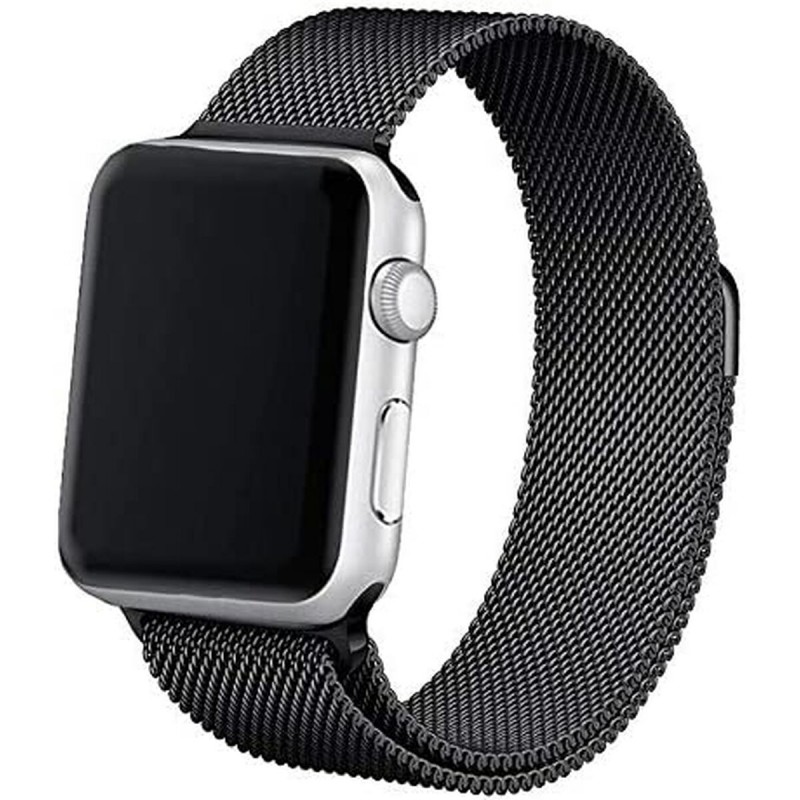 Bracelet À Montre Cool Apple Watch Series 1/2/3/4/5/6/7/se (42-44 Mm) Noir