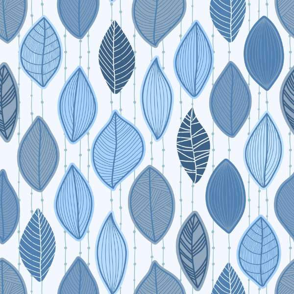 Blue Feather Wallpaper - Generic Pattern 6 - Small