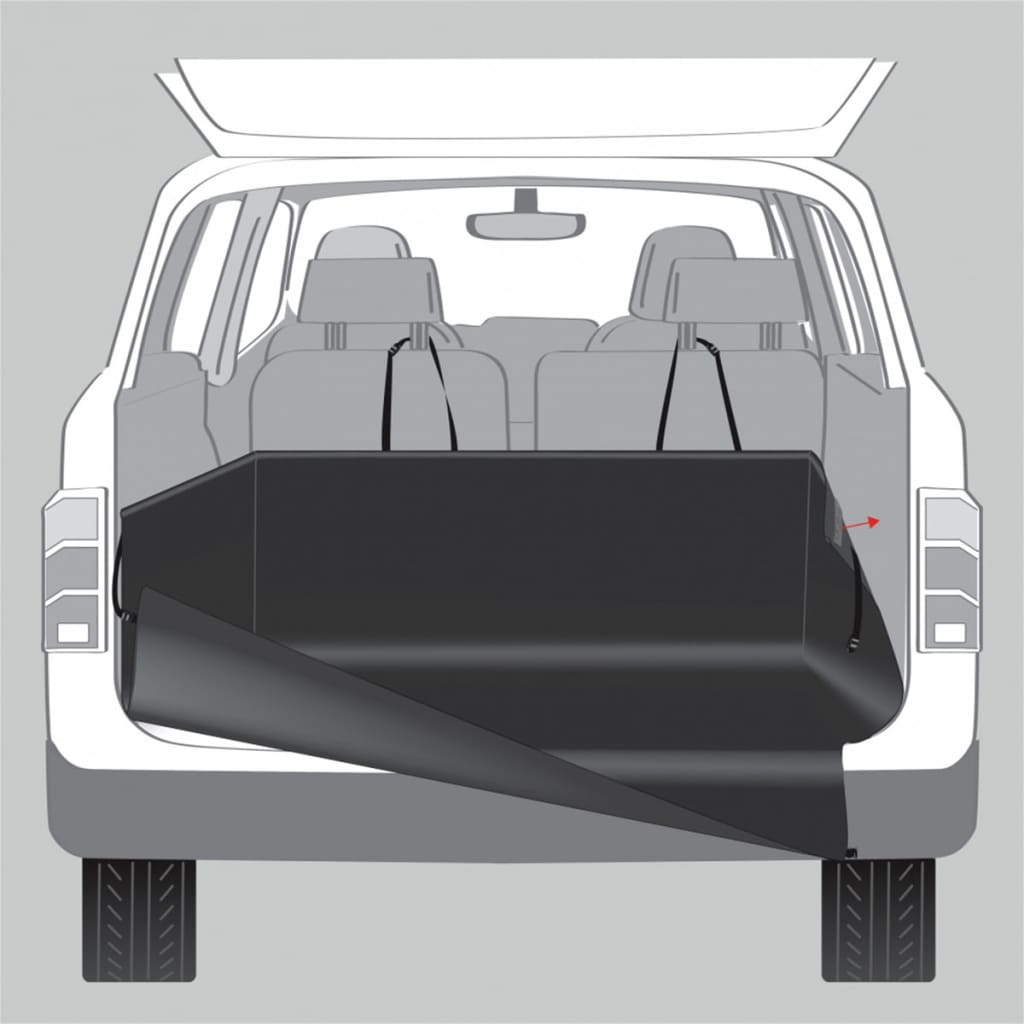 Tapis De Coffre Auto Pour Chiens 164 X 125 Cm Noir Trixie