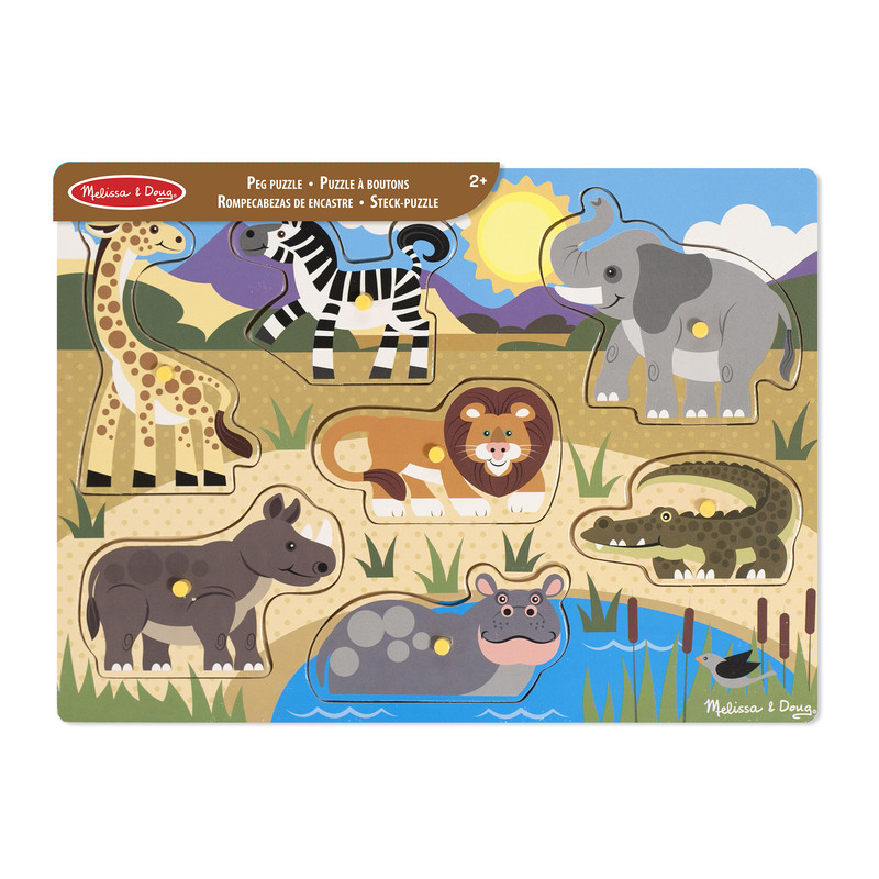 Melissa & Doug ‎ألغاز بأوتاد‎, ‎من سنتين فأكثر‎