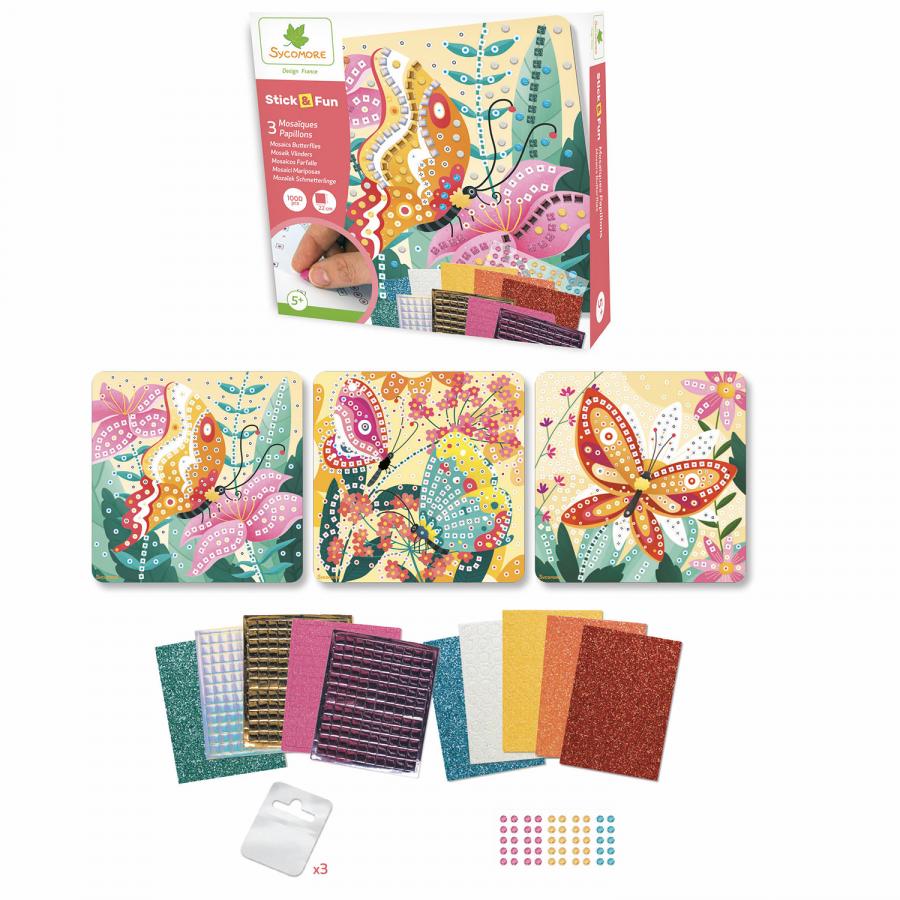 Stick N Fun - Pm Mosaiques Papillons