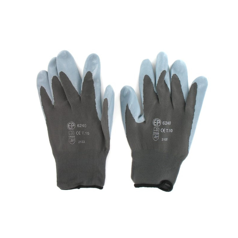 Gants Polyamide Gris Paume Nitrile Taille Xl/10 Ep 6240