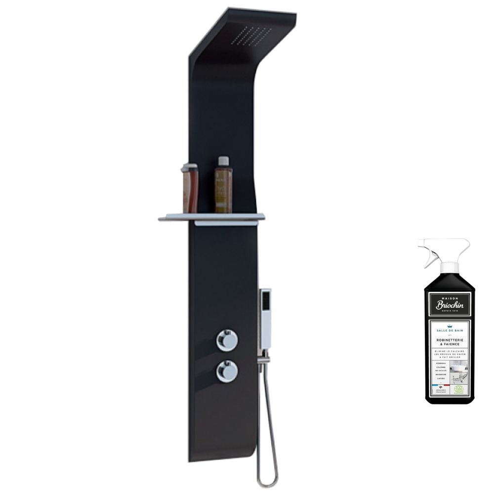 Colonne De Douche Kinedo Aquamoon Noir + Nettoyant Briochin à Prix