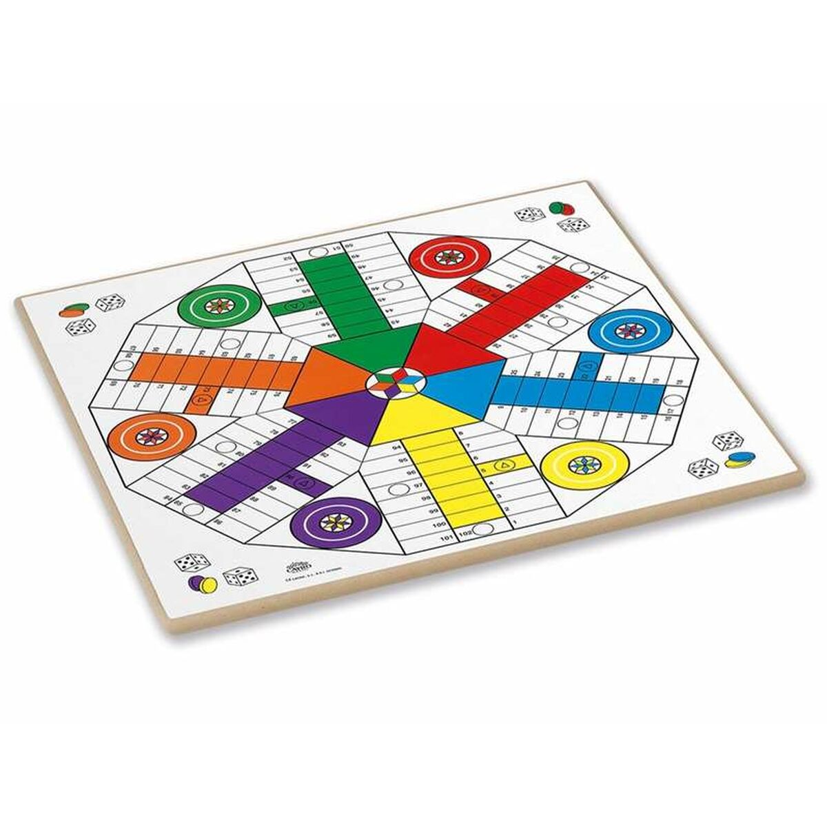 Jeu De Petit Chevaux Et De L'oie Cayro (40 X 40 Cm)