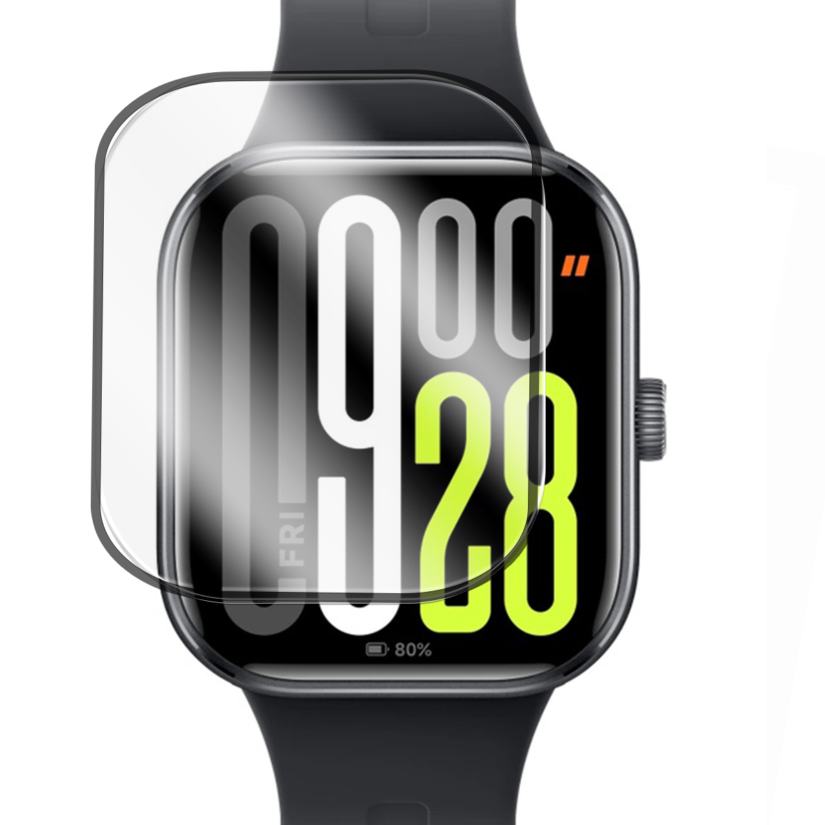Verre Trempé Pour Xiaomi Redmi Watch 5 Active 2"- Film De Protection Avec Bordures Noir - Visiodirect -