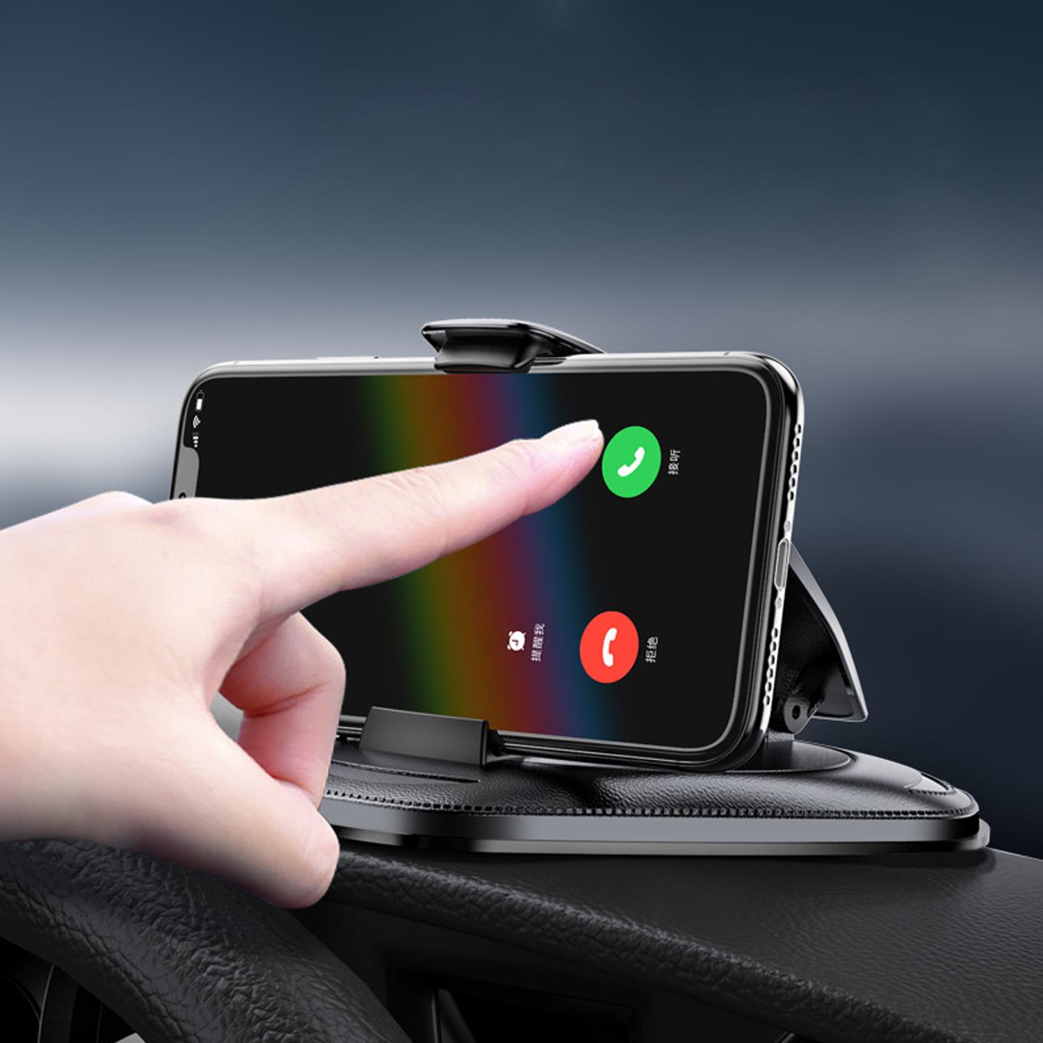 Support Pour Téléphone Portable De Voiture Pour Tableau De Bord En Noir Cadorabo