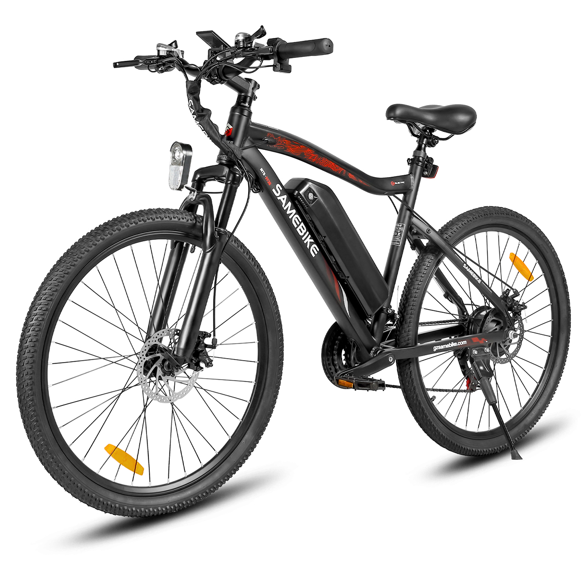 Vélo Électrique De Banlieue Samebike Sy26-ii, 500 W, 13 Ah, Shimano 21 Vitesses, Noir