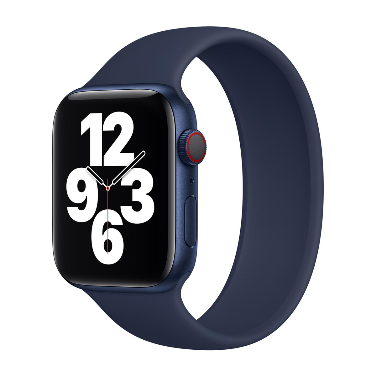 Bracelet Boucle unique en Silicone pour Apple Watch | 44/45/46/49 mm - Taille 11 - Deep Navy