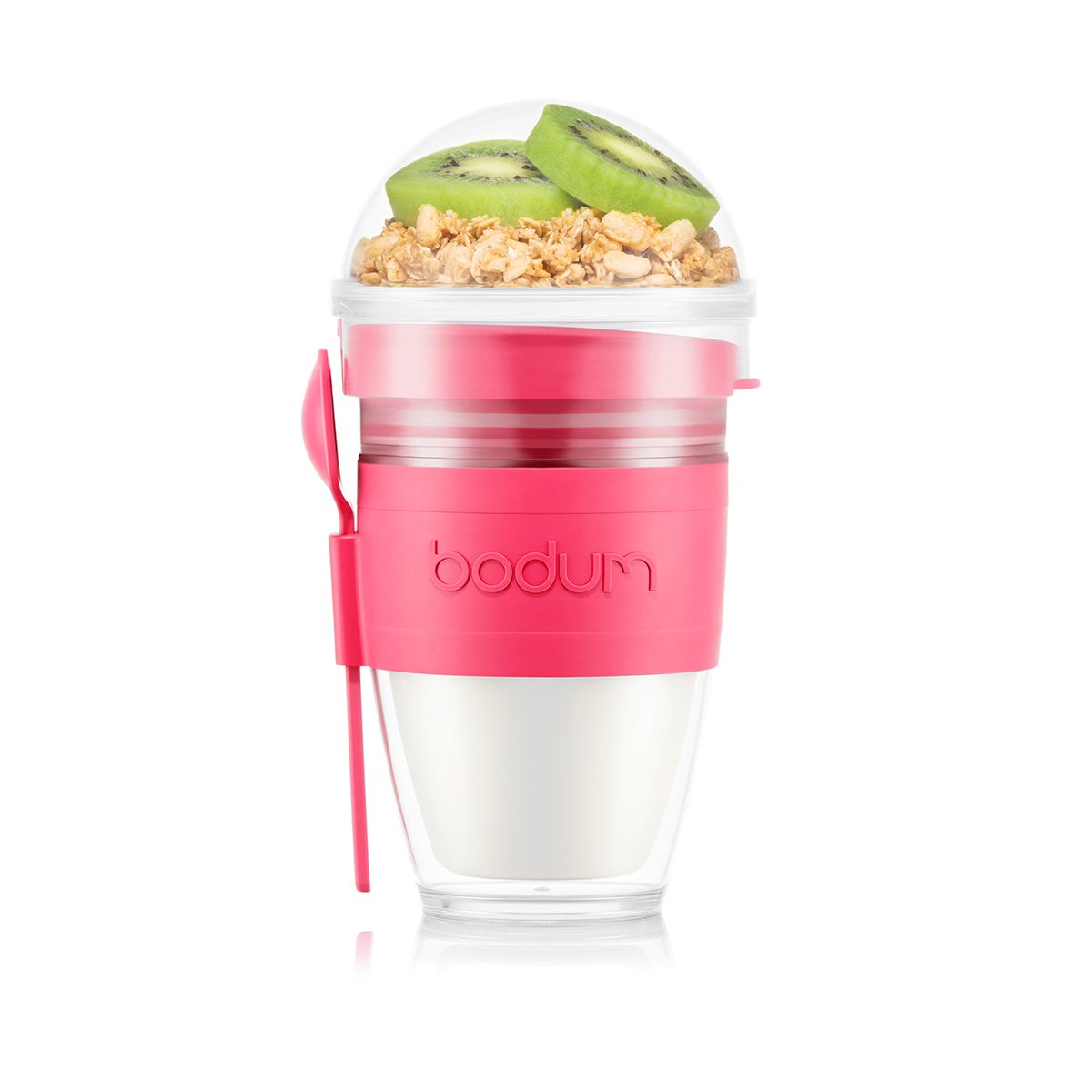 Gobelet à Céréales Portable HUAERSICO - 600ml + 50ml Avec Cuillère Pliante