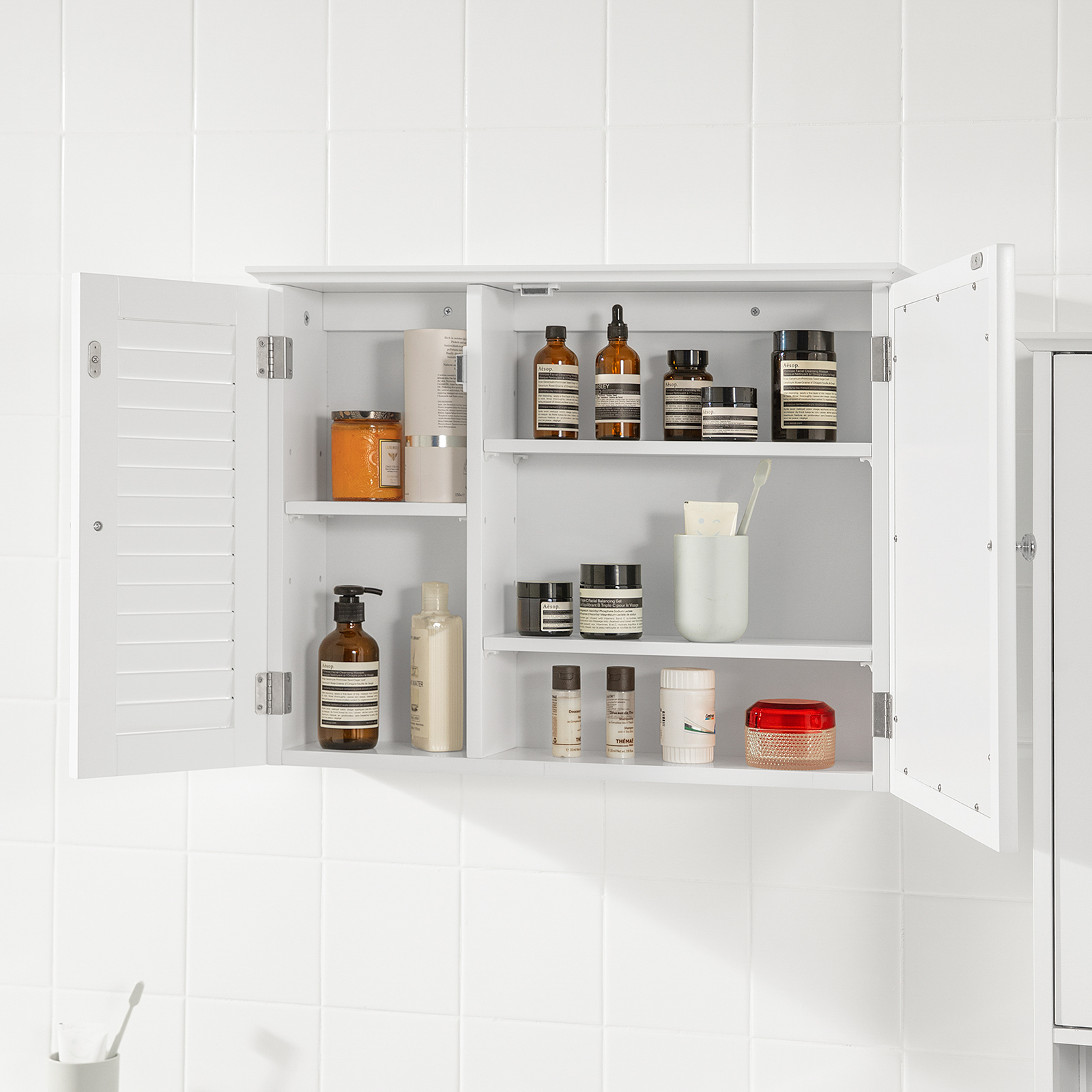 Armoire Haut Avec Miroir Bzr55-w