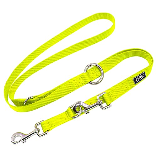 Ddoxx Laisse Chien En Nylon, Réglable Dans 3 Longueurs- Laisse Pour Chiens Grands Et Petits - Laisse Double Pour 2 Chien