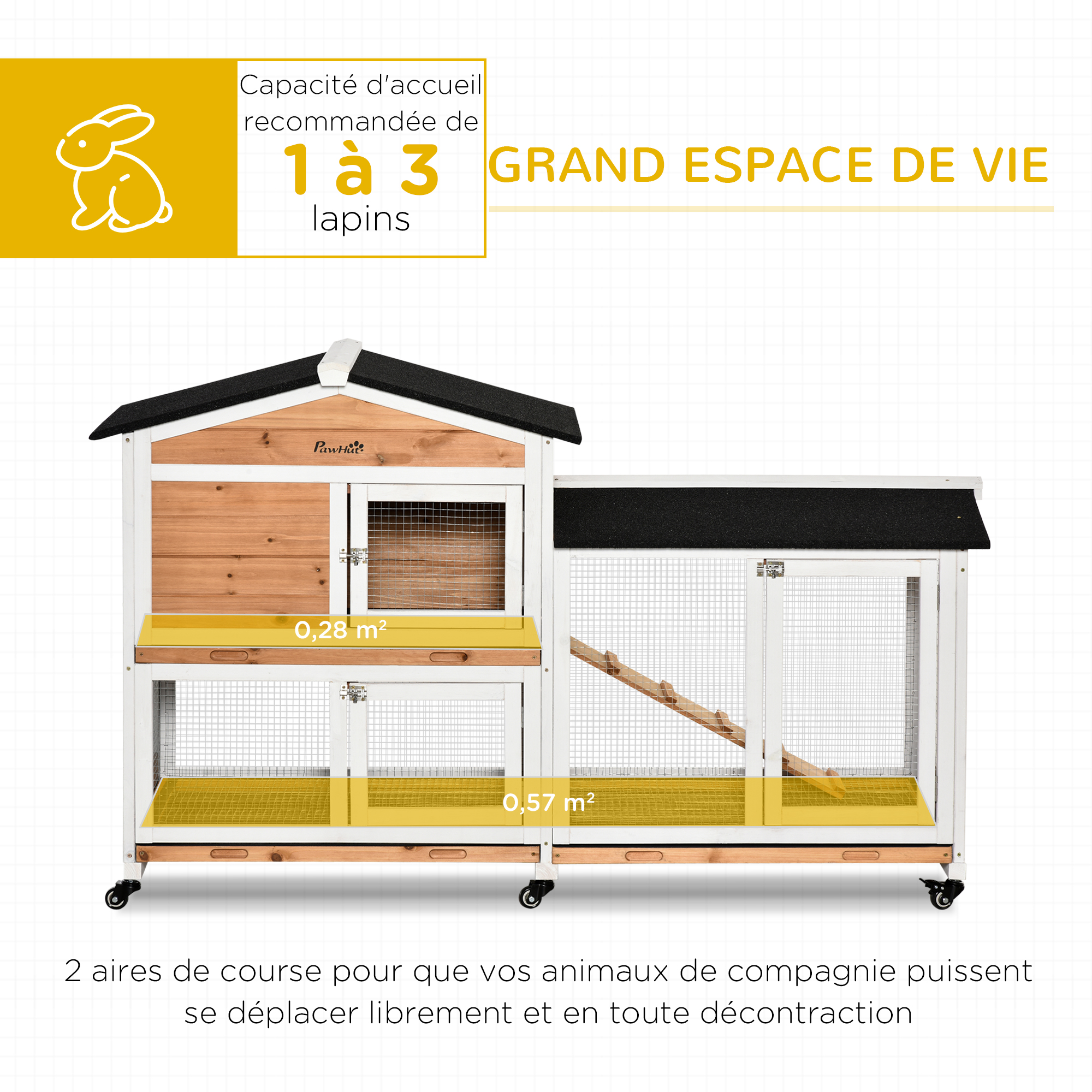 Jouet En Bois Ancien – Lapin Sur Roulettes, Artisanat Vintage