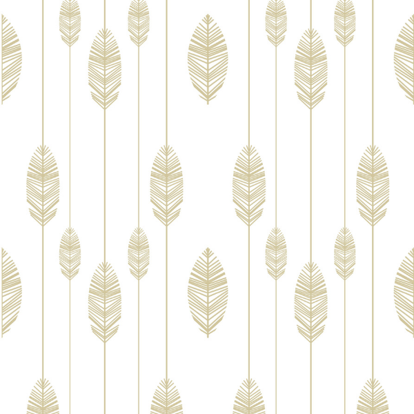 Feather Curtain Wallpaper- Generic Pattern 5 - Large
