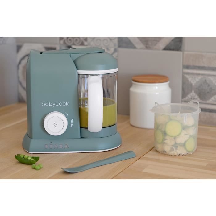 Beaba, Babycook Solo, Robot Bébé 4 En 1, Cuiseur, Mixeur - Eucalyptus