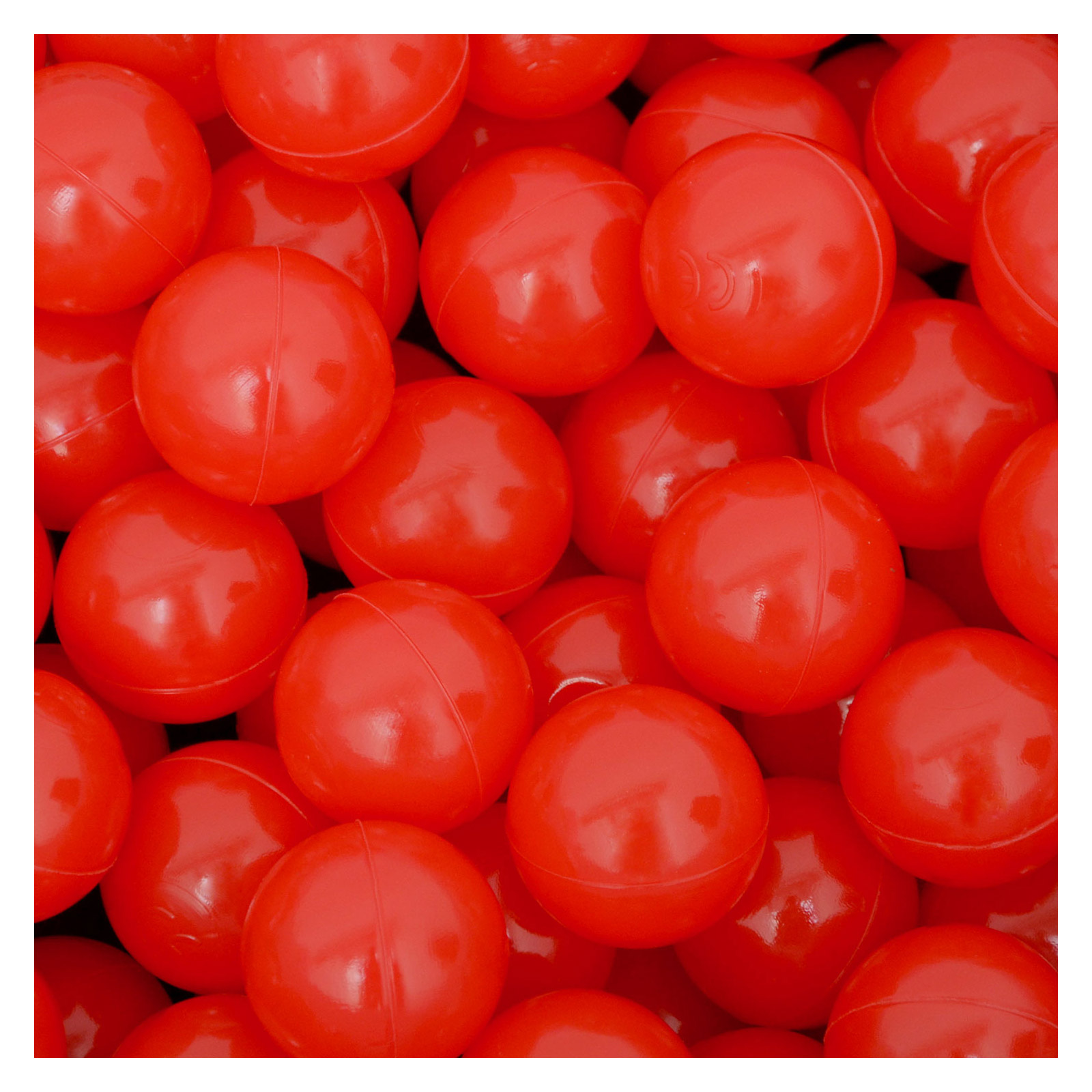 Littletom 50 Boules En Pe 5,5cm De Diamètre Pour Remplir Piscine Bébé Rouge