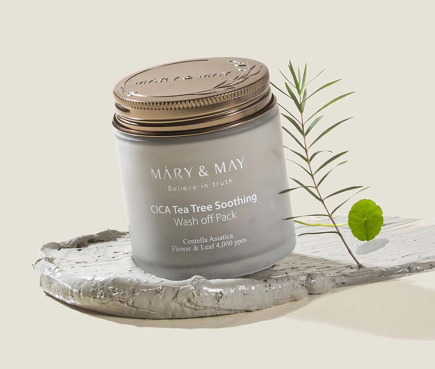 Upokojujúca ílová maska Mary & May s cica a tea tree