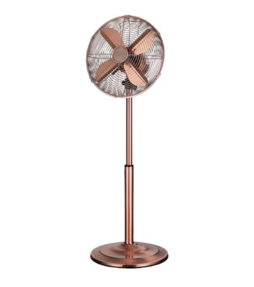 Antique Copper Style - Pedestal Fan