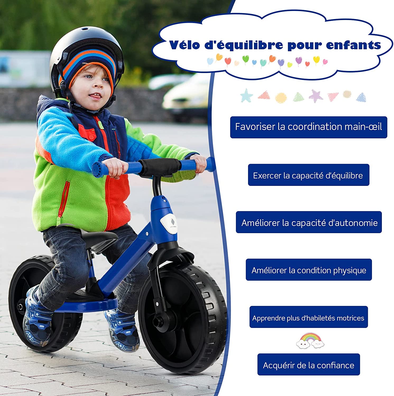 Costway 4 En 1 Vélo D'entraînement Pour Enfants