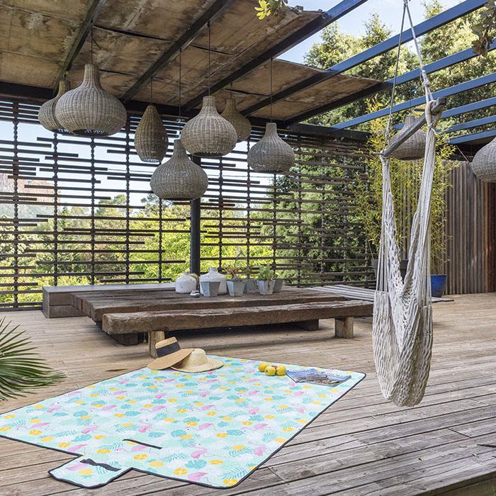 Tapis de Plage - Non spécifié - 210x200CM - Imperméable - Anti-Sable - Avec 4 Piquets