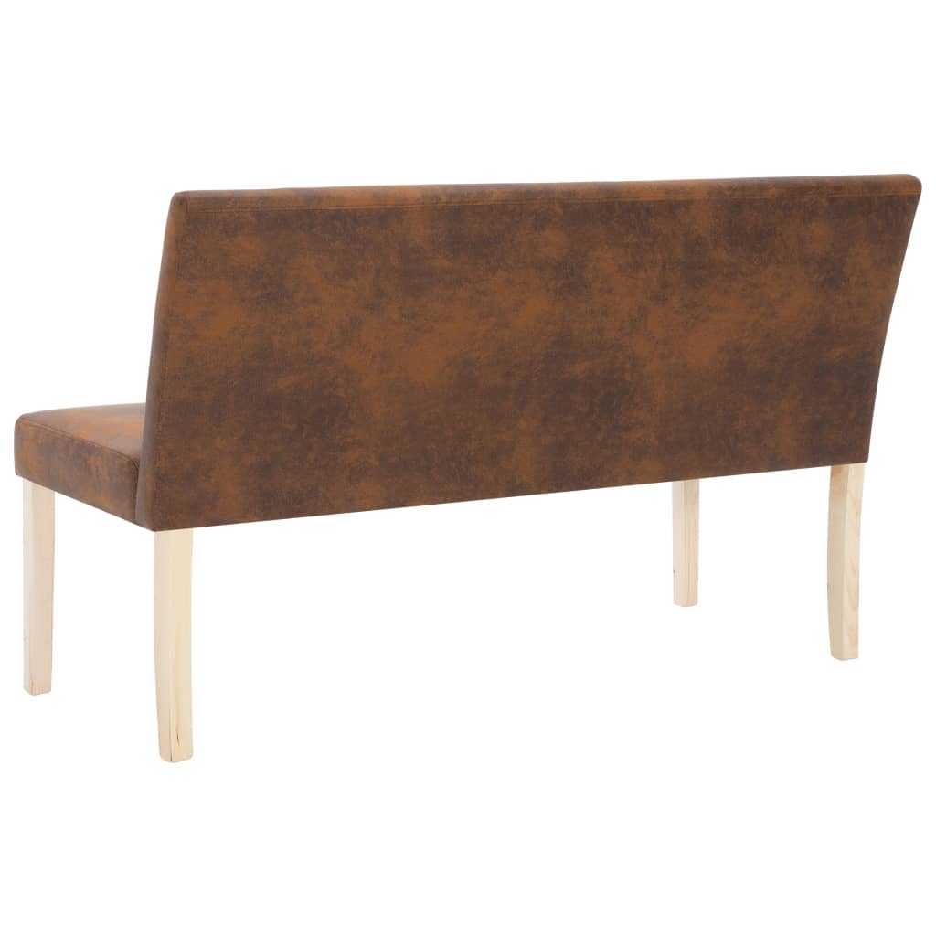 Banc | Banquette Pour Salon, Chambre 139,5 Cm Marron Similicuir Daim