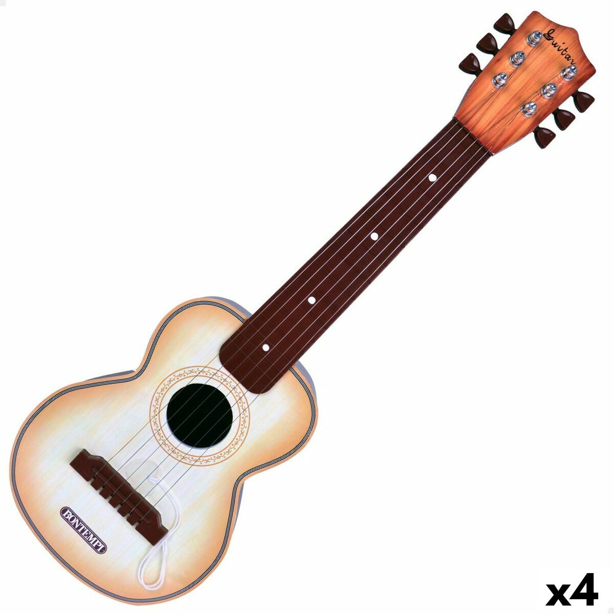 Guitare Classique Enfant 1/2 Gear4music Day Of The Dead - Blanc, Cordes Nylon, Parfaite Pour Débutants