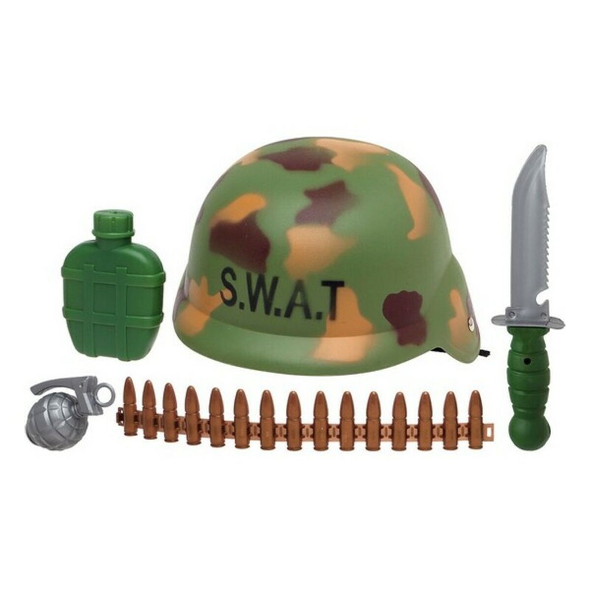 Set De Police Heroes 38368 (5 Pcs) Vert Camouflage 33 X 28 Cm