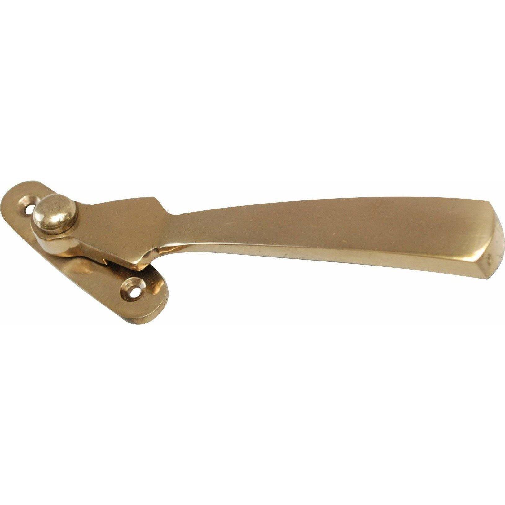 Solid brass window handle