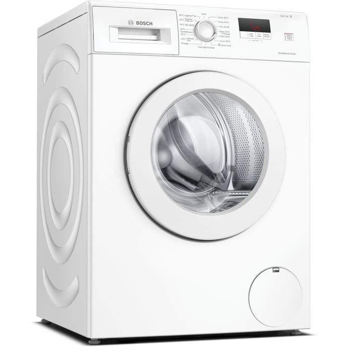 Lave-linge Hublot Bosch Waj28067fr Ser2 - 7 Kg - L59,8cm - 1400 Trs/min - Blanc