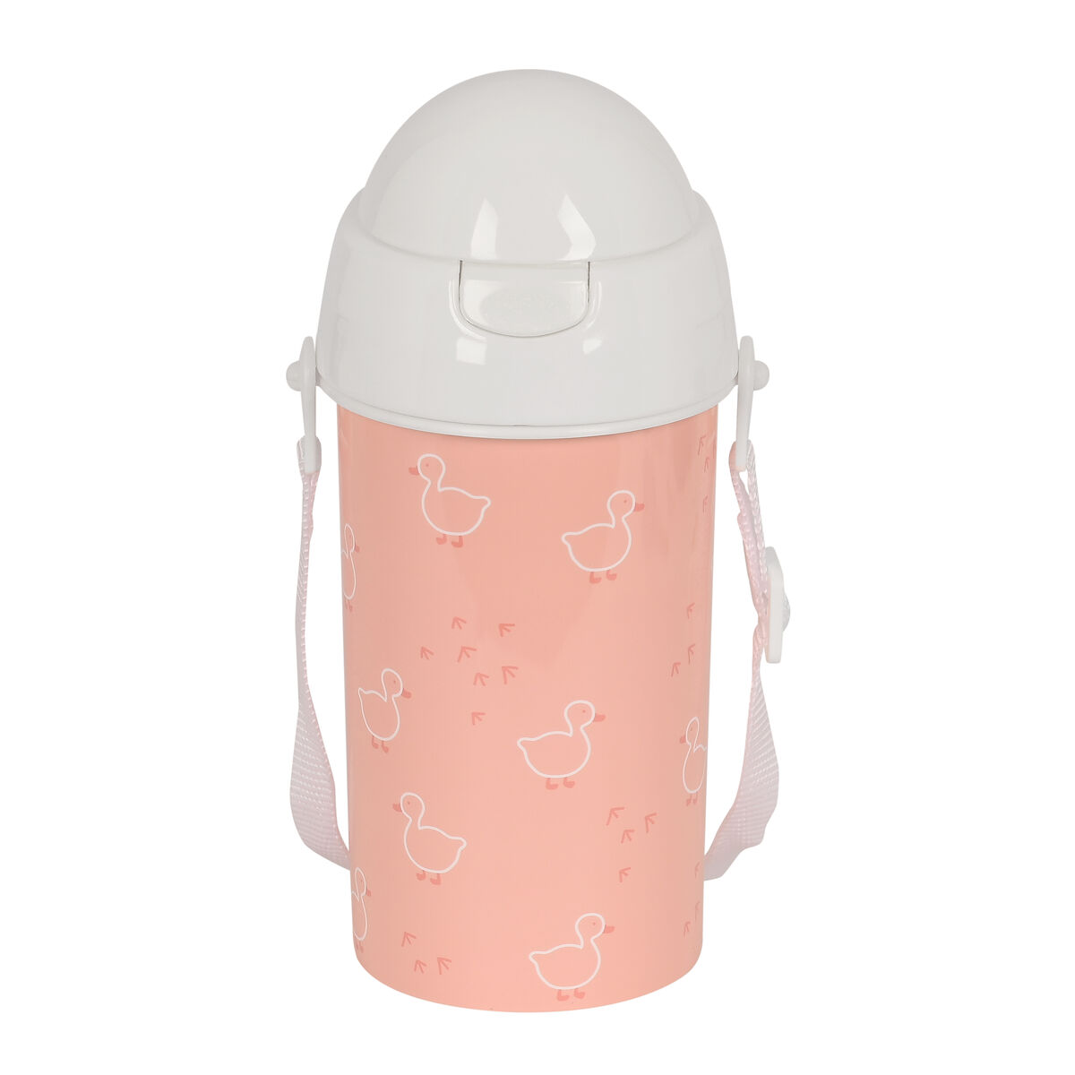Gourde Isotherme Capybara 530 Ml - Acier Inoxydable, Paille En Silicone - Sangle Et Porte-clés Inclus - Pour école, Bureau, Voyage