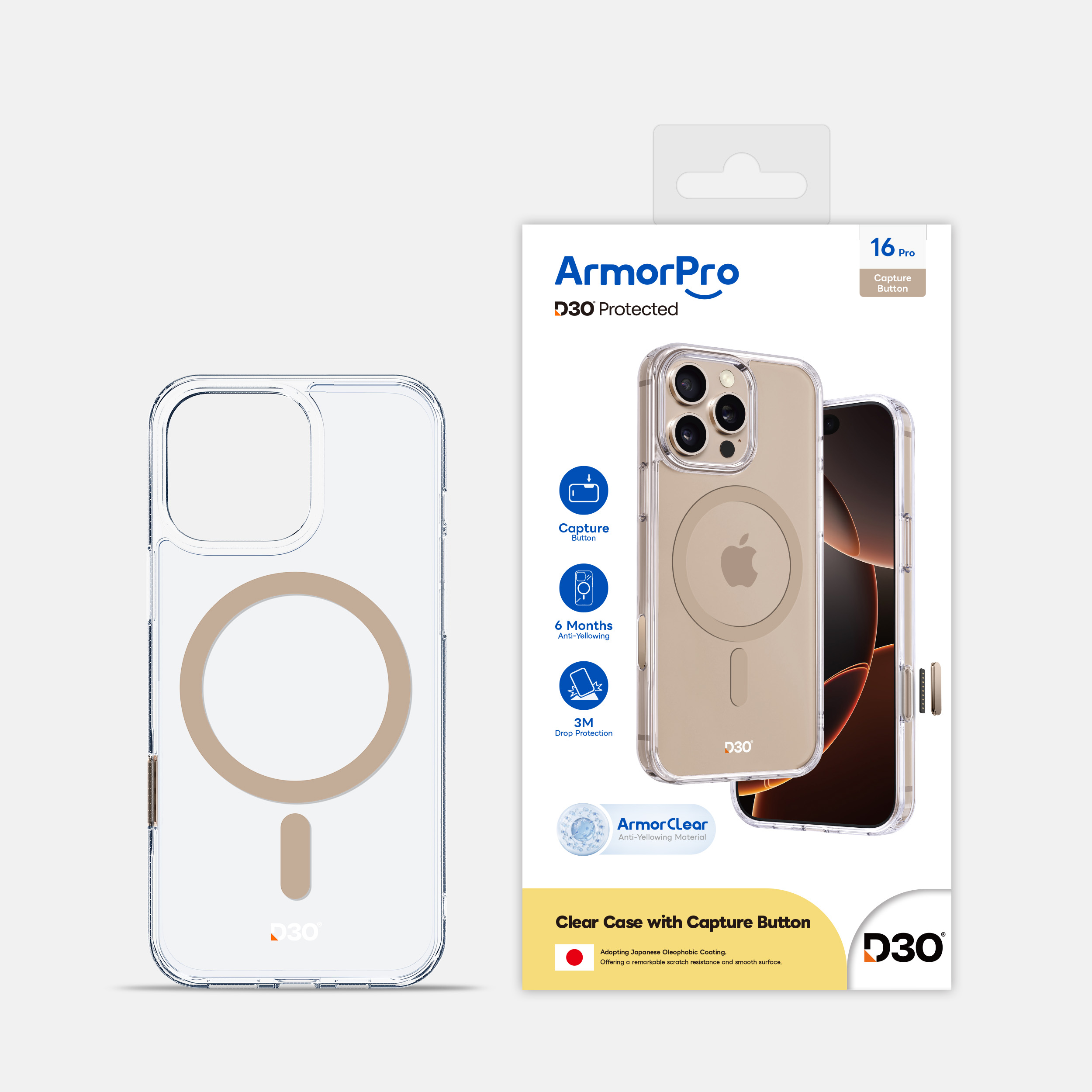 ArmorPro iPhone 16 Pro Back Cover Mobile Case