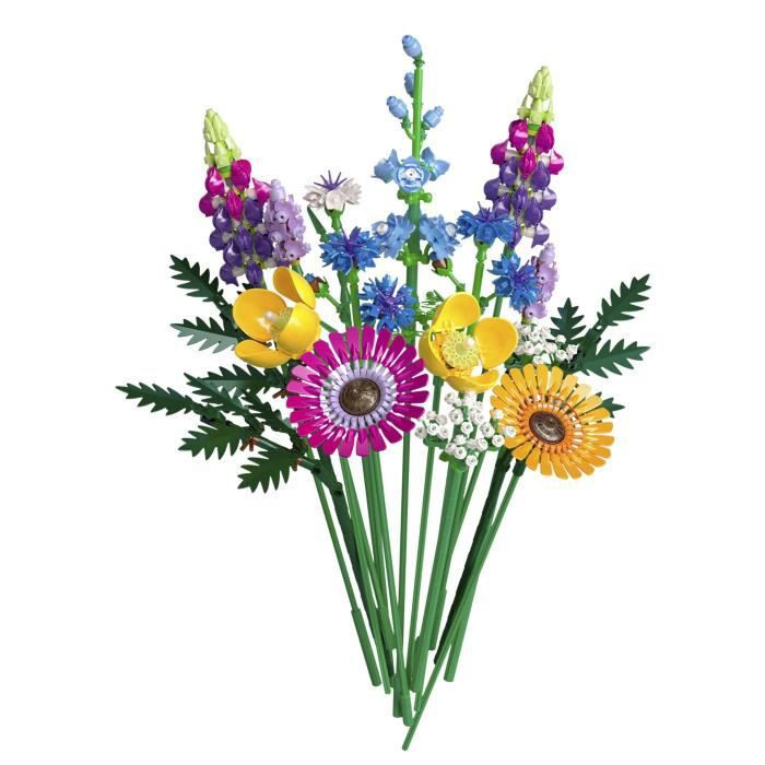 Lego Icons 10313 Bouquet De Fleurs Sauvages, Plantes Artificielles Avec Coquelicots, Pour