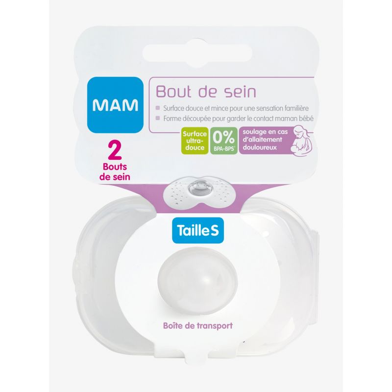 Bouts De Sein Contact Silicone Ultra-Fin - Lot 4 Tailles L+S - Protection Allaitement Sans BPA