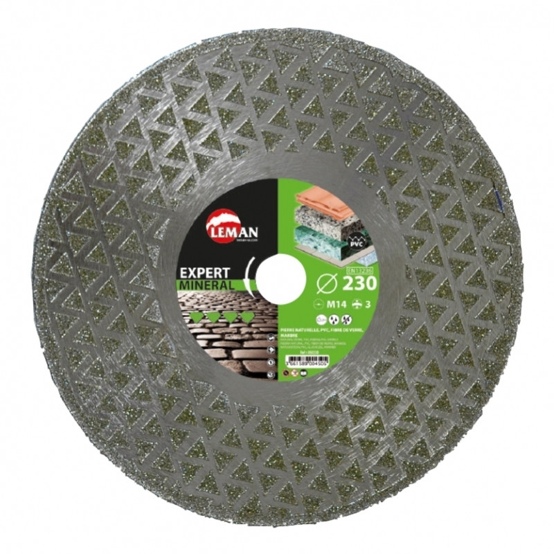 Disque Diamant Coupe Et Ponce Pierre, Granit 230x M14 Ht 3 Leman à Prix ...
