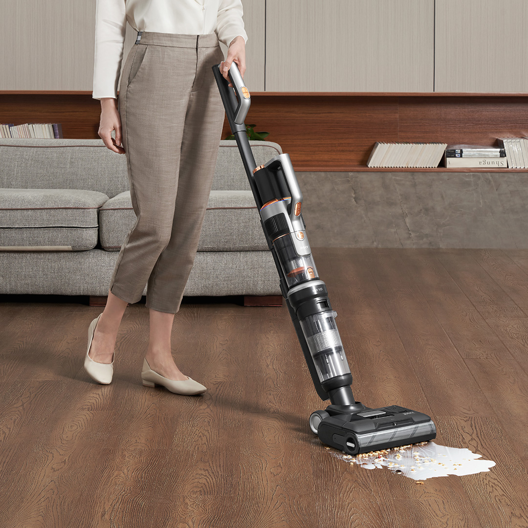 Jimmy Hw10 Pro Aspirateur Nettoyeur 3 En 1 Sans Fil Multisurface, Assistant Vocal, 80 Mins D'autonomie Et Auto-nettoyage