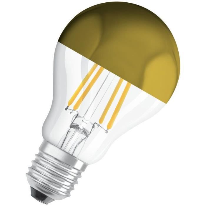 Osram Ampoule Led Standard Clair Filament Mirror Or 4w=37 E27 Chaud