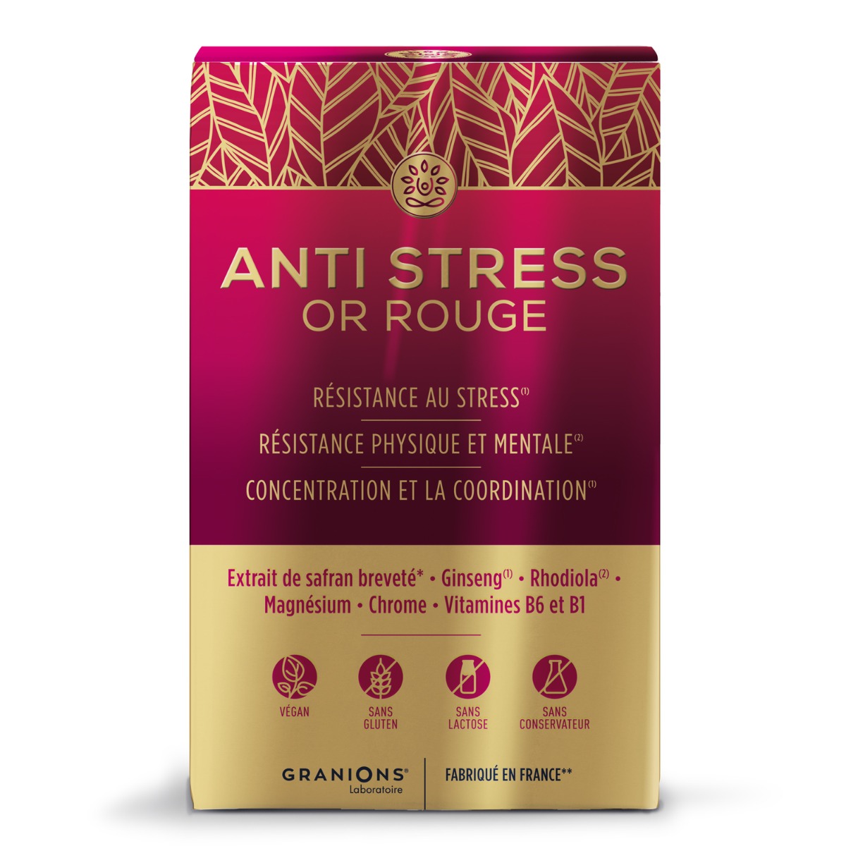 image: Image: Anti Stress Or Rouge 15 Comprimés