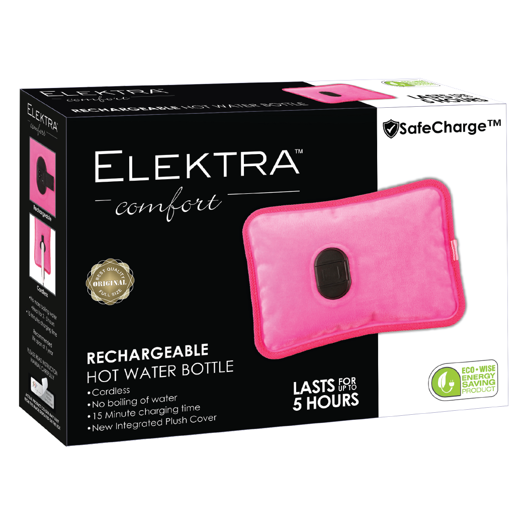 Electric Hot Water Bottle-Pink