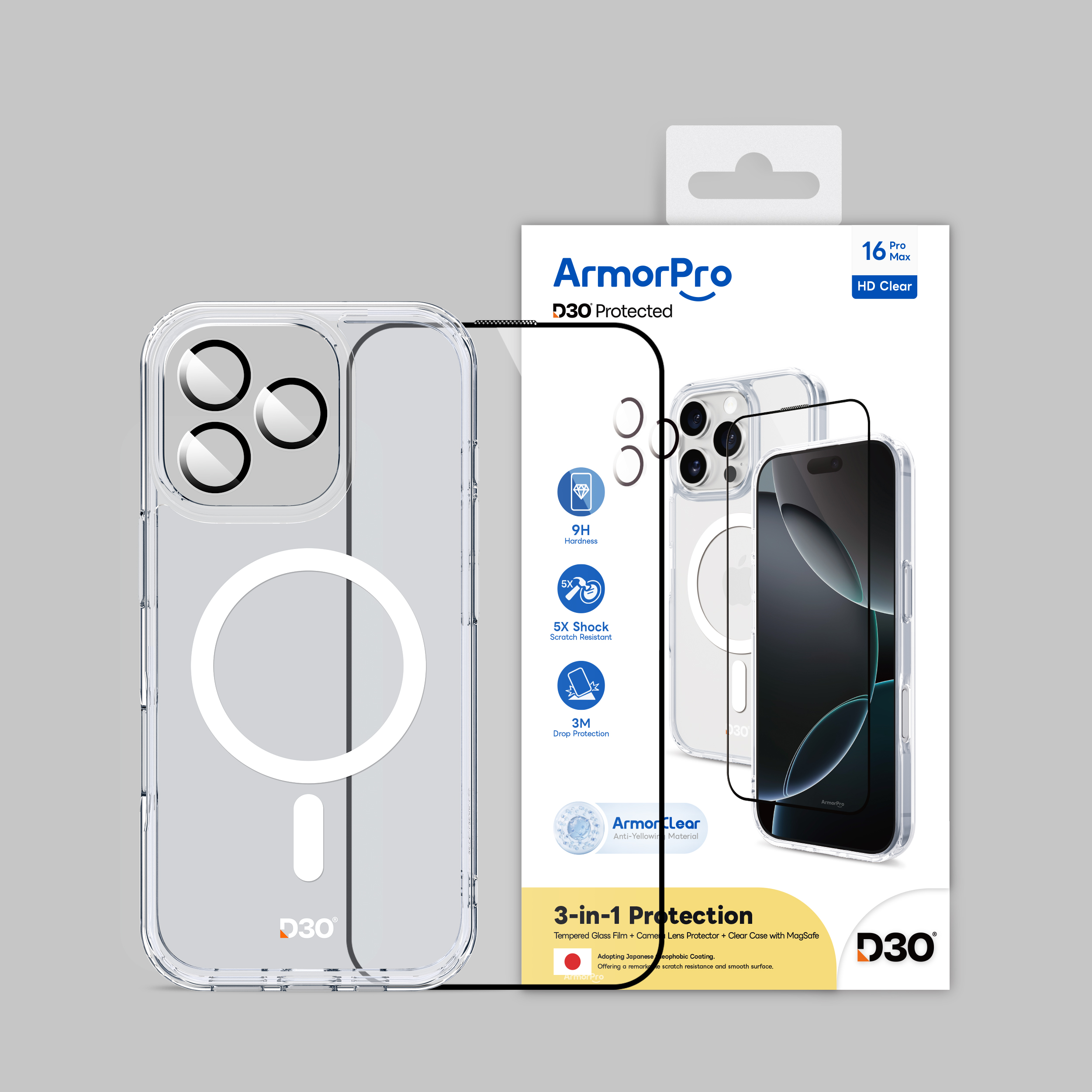 ArmorPro iPhone 16 Pro Max Back Cover Mobile Case