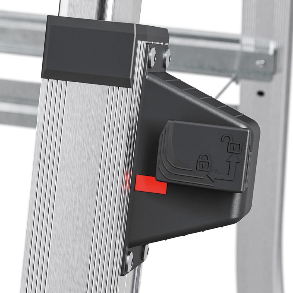 Escabeau Télescopique Hailo Profiline - 2,65cm À 3,09cm - 3 À 5 Marches