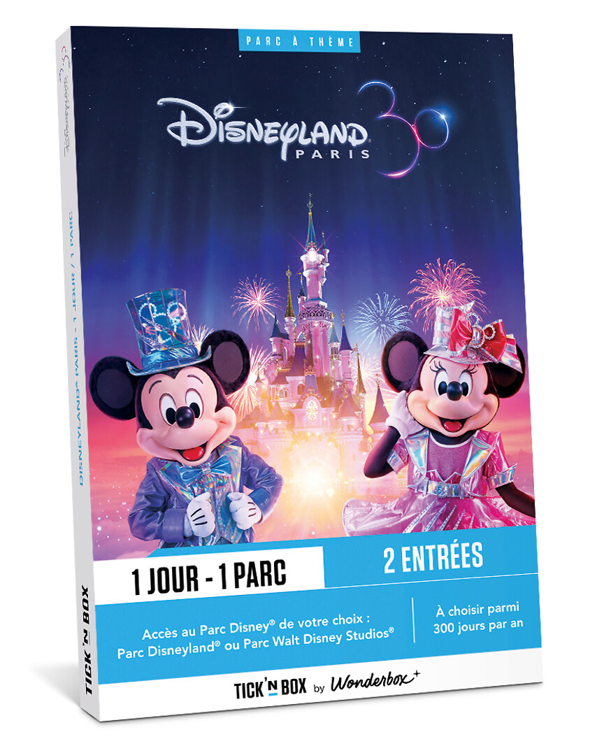 Coffret Cadeau Disneyland Paris 1 Jour / 1 Parc WONDERBOX