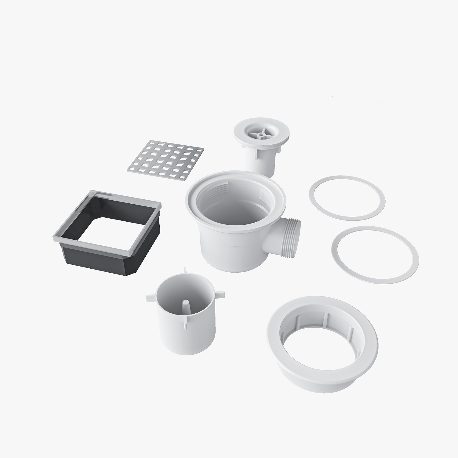 Aica Receveur De Douche À Carreler 1600x800mm Recoupable Sur Mesure Receveur Douche Italienne Avec La Bonde De Receveur